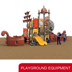 New Preschool Pirate Ship Outdoor Playground Slide Equipment