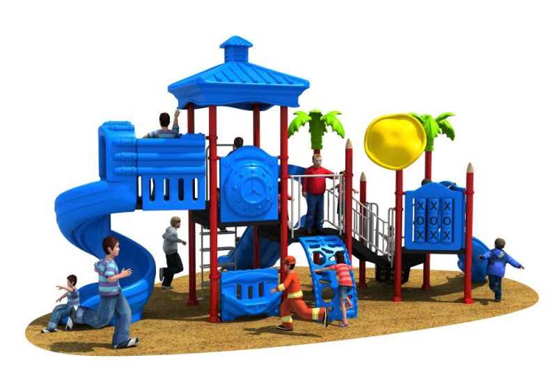 New Arrival Commercial Children Plastic Outdoor Slide Playground