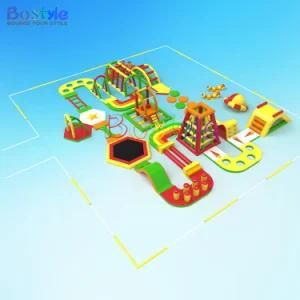 Self Designed Inflatable Pool Obstacle, Inflatable Floating Obstacle Course