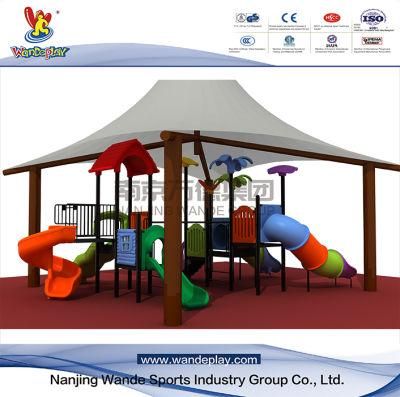 Wandeplay Tunel Slide Children Plastic Toy Amusement Park Outdoor Playground Equipment with Wd-16D0392-01c