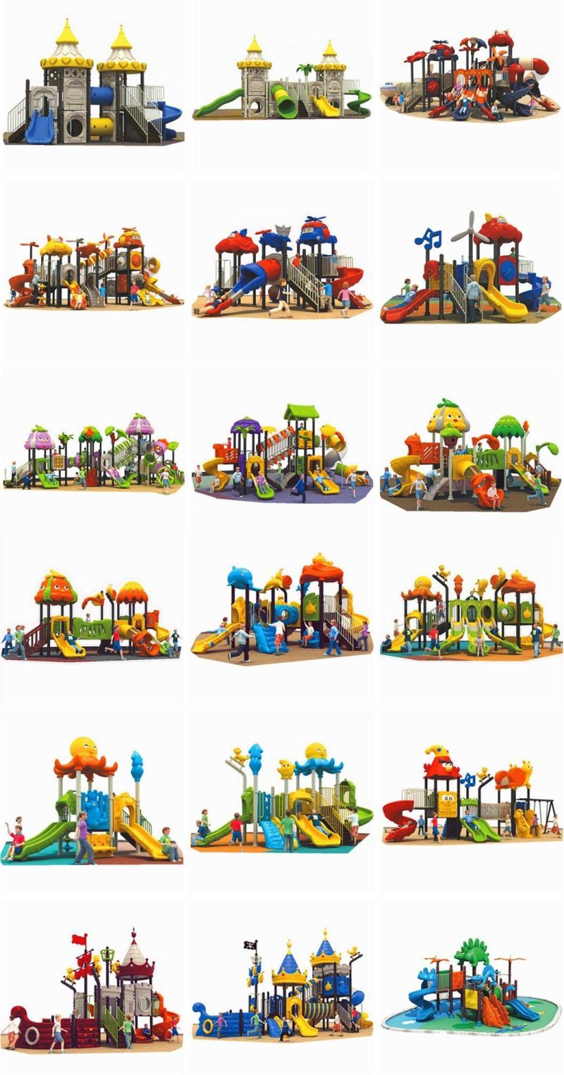 Outdoor Children′s Amusement Park Plastic Slide Playground Equipment Rocket