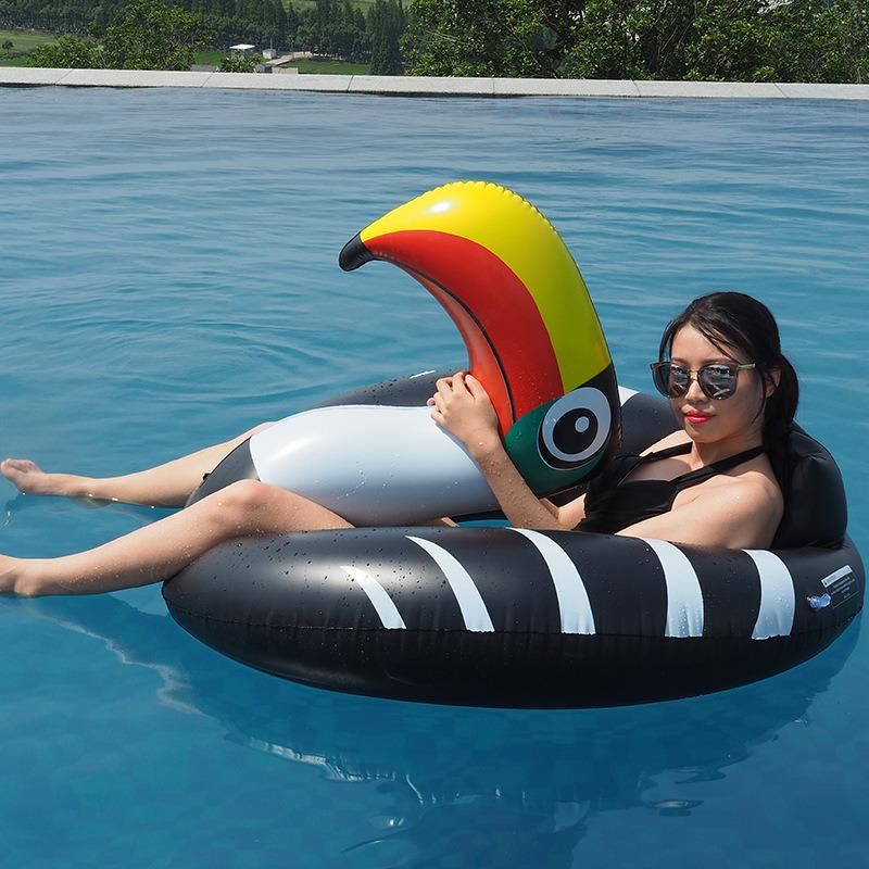 Swmmer Swimming Pool Water Play Toys Inflatable PVC Toucan Swim Ring Pool Float