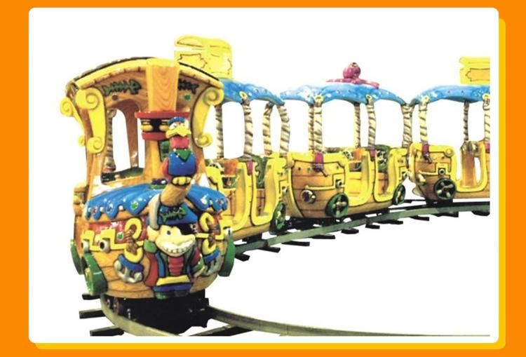 Kaile Supplier Amusement Kiddie Ride Dinosaur Style Electric Mini Track Train (KL6058)