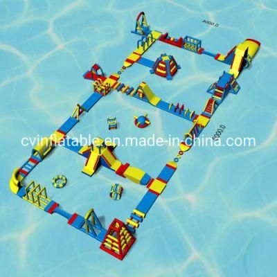 Inflatable Floating Water Park Obstacle Course for Adults