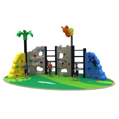 Customized Outdoor Indoor Playground Plastic Rock Climbing Wall Rope Nets Fitness Equipment