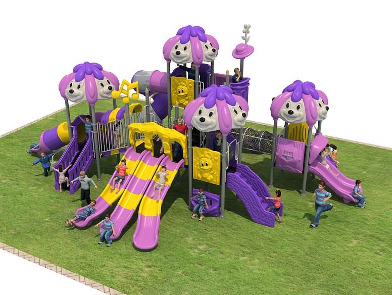 High Quality Kids Space Outdoor Playground with Big Slides for Sale Animal Style Multi-Function Games CCC/Ce/TUV/En1176 Certificate