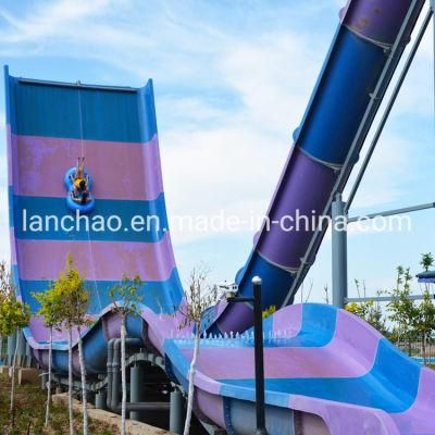 Large Aqua Park Equipment Fiberglass Water Slide (2 Players)