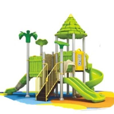Outdoor Kids Playground Amusement Park Equipment Community Green Slide 382b