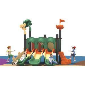Outdoor Children Small Tree House Playground with Three Slide (ML-2002602)
