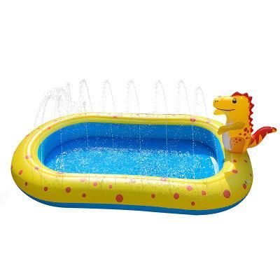 Kids Fun Water Party Pool Cartoon Dinosaur Can Be Customized Inflatable Swimming Pool