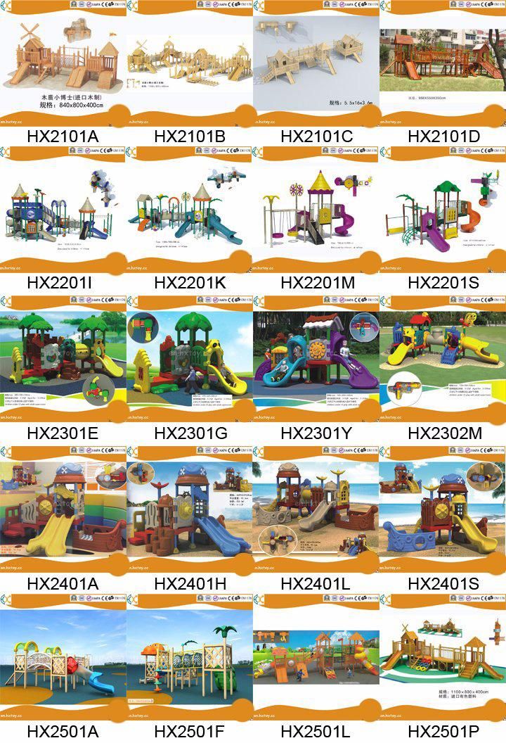 Latest Outdoor Plastic Playground Slide Amusement Equipment for Children