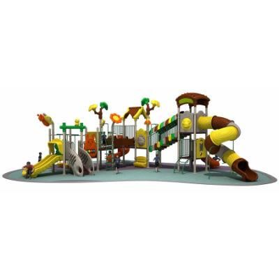 Manufacturers Mini Small Indoor Outdoor Playground Galvanized Steel Tube Plastic Slide