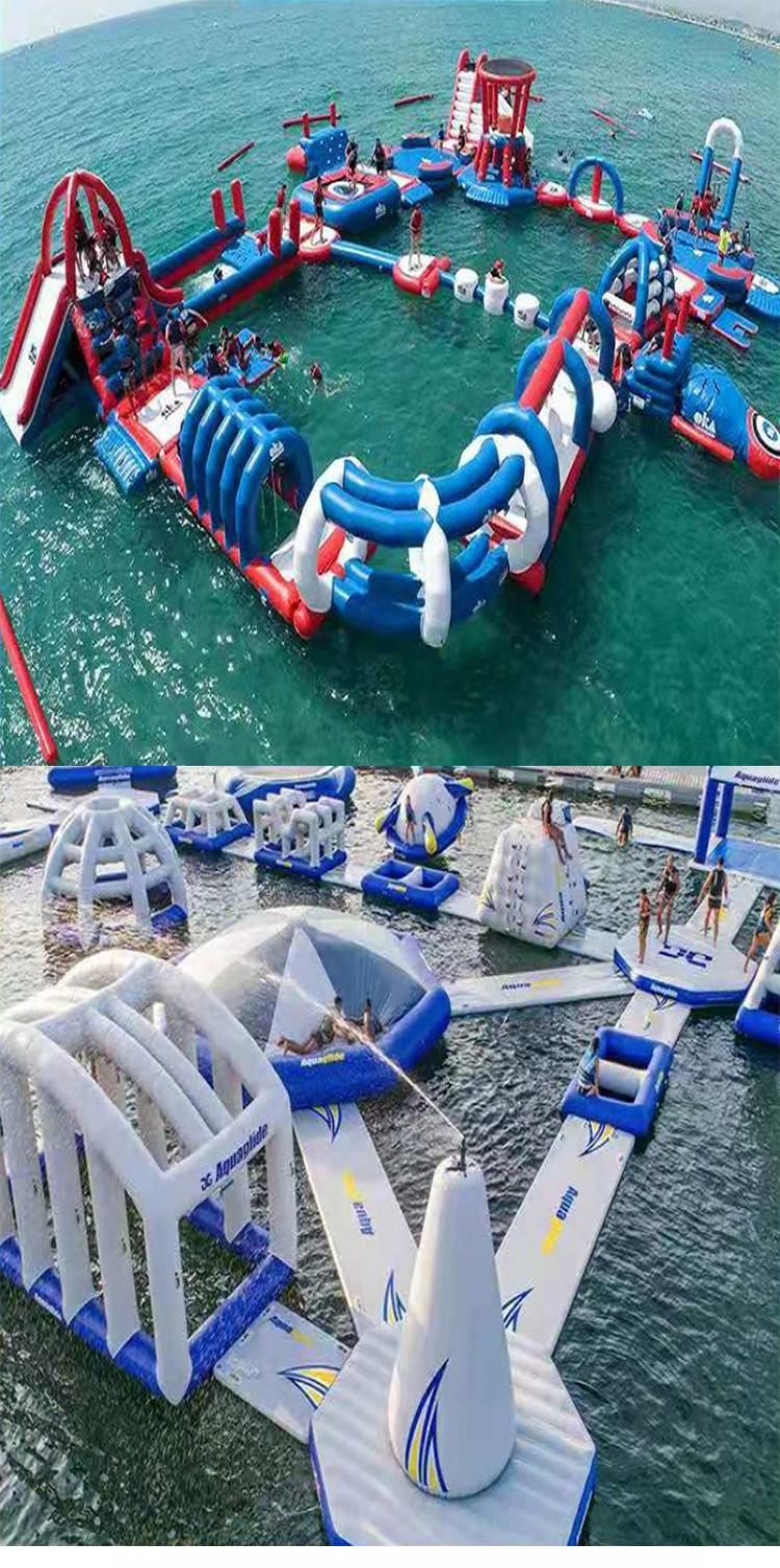 Factory Customizable PVC Large Inflatable Floating Water Park for Amusement Park