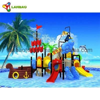 Attractive Plastic Outdoor Water Kids Playground Customized Slide Park