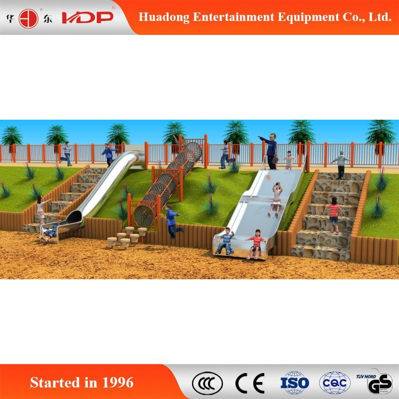 Funny Function Outdoor Small Garten Style Kids Park Playground Slide (HD-MZ017)