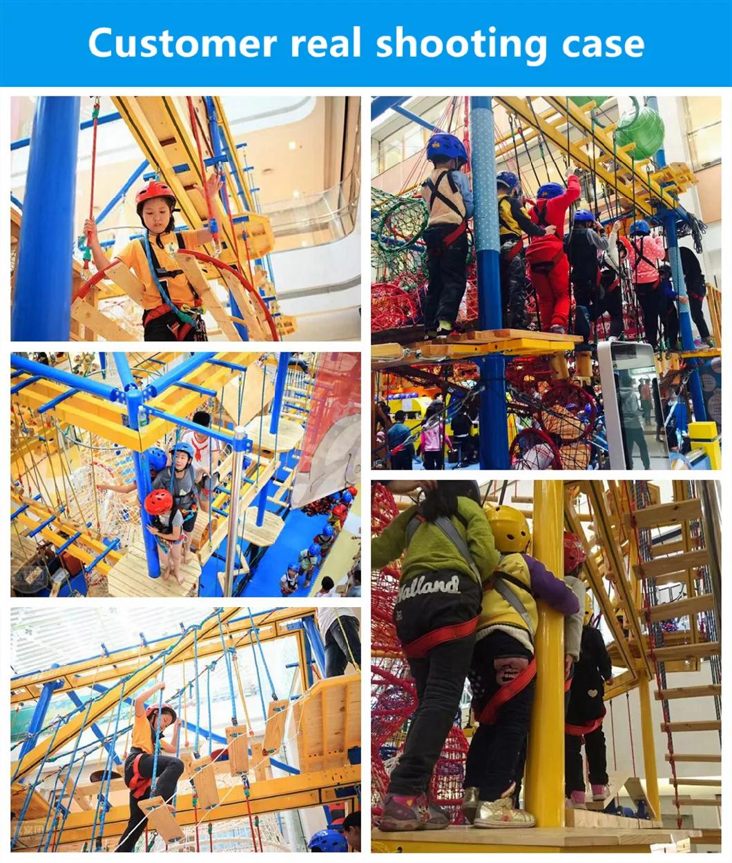 Kids Playground Expansion Adventure Equipment Park Outdoor Climbing Wall Tz15