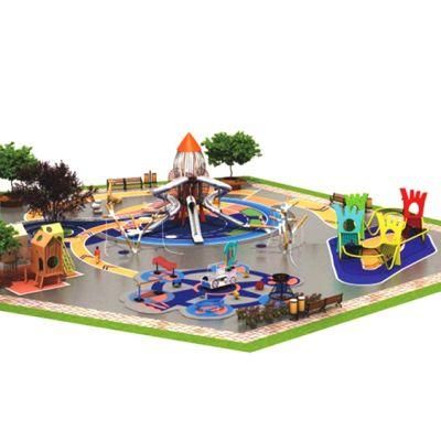 Scenic Children&prime;s Outdoor Playground Equipment Community Farm Slide Climbing Frame