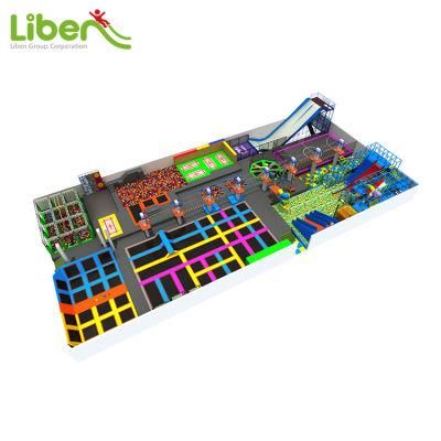 Various Challenge Games in Jumping Trampoline Indoor Park