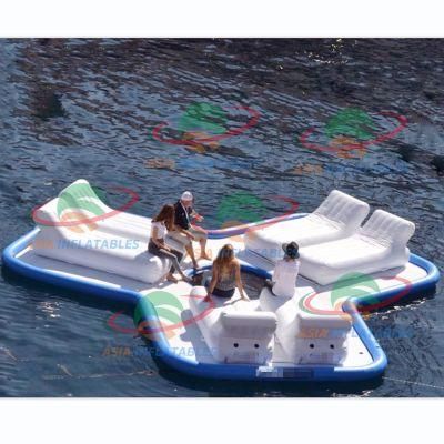 Inflatable Floating Island, Swim Platform Dock for Sea and Lakes