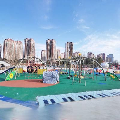 Children Large Public Outdoor Playground Plastic Slides Paradise Model Outside Equipment Easy Install