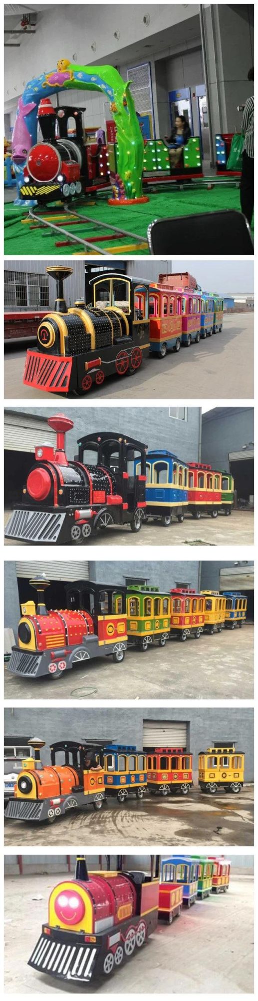 Indoor and Outdoor Playground Shopping Mall Use Thomas Train Trackless