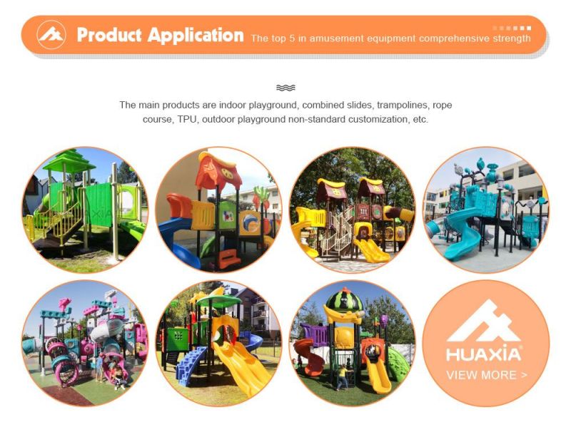 Preschool Kids Outdoor Play Station Plastic Climbing Sports Theme Funny Children Slides Playground for Kindergarten
