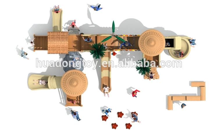 Wooden children outdoor amusement