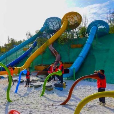 Park Outdoor Playground Children Stainless Steel Slide Rock Climbing Equipment