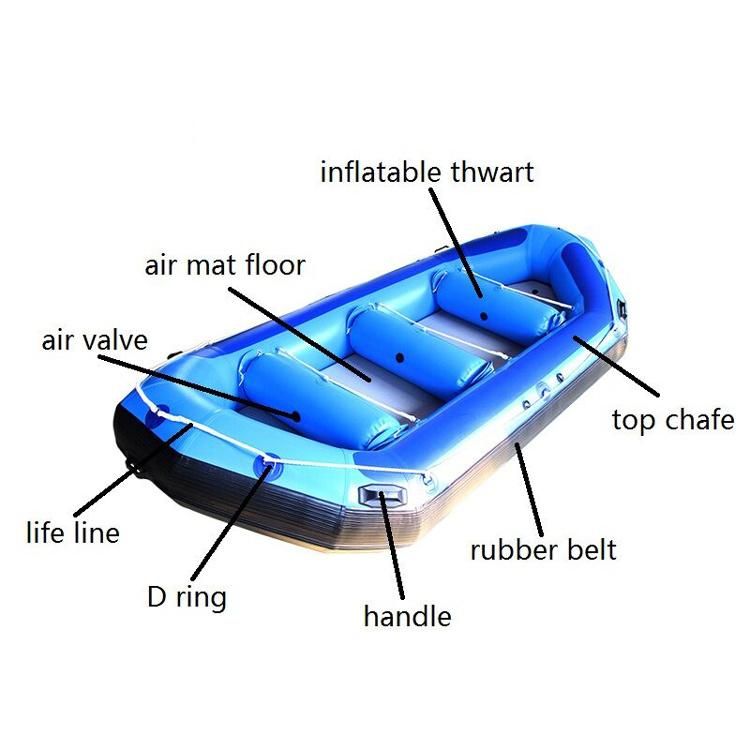 Whitewater Inflatable Rafting Boat White River Rafting Boat with Ce Certifcation