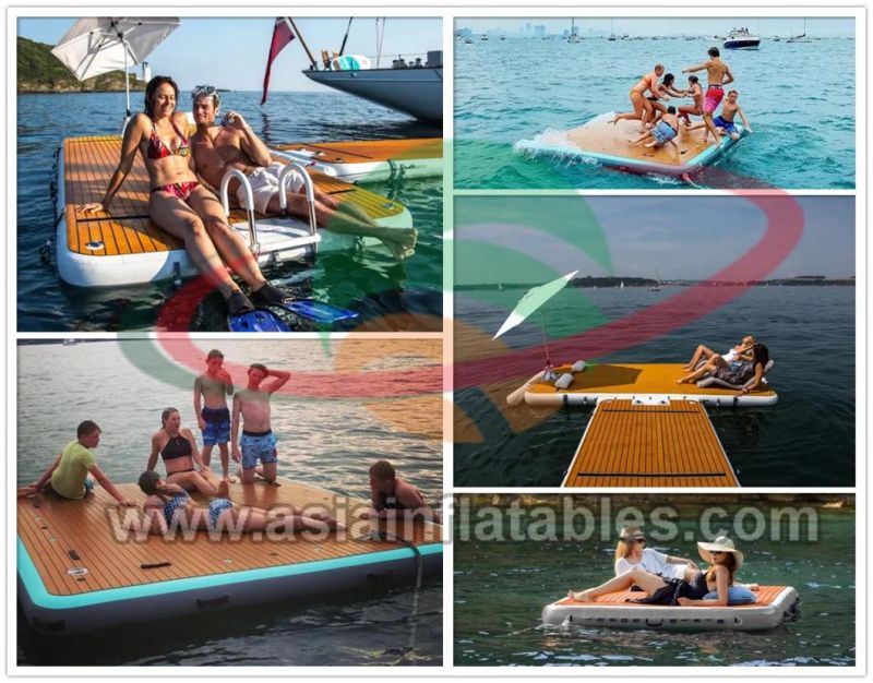 Drop Stitch Inflatable Dock Floating Yacht Platform Jet Ski Dock