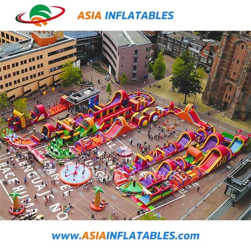 Factory Bespoke Inflatable 5K Obstacles Challenging Run Race Inflatable 5K Run