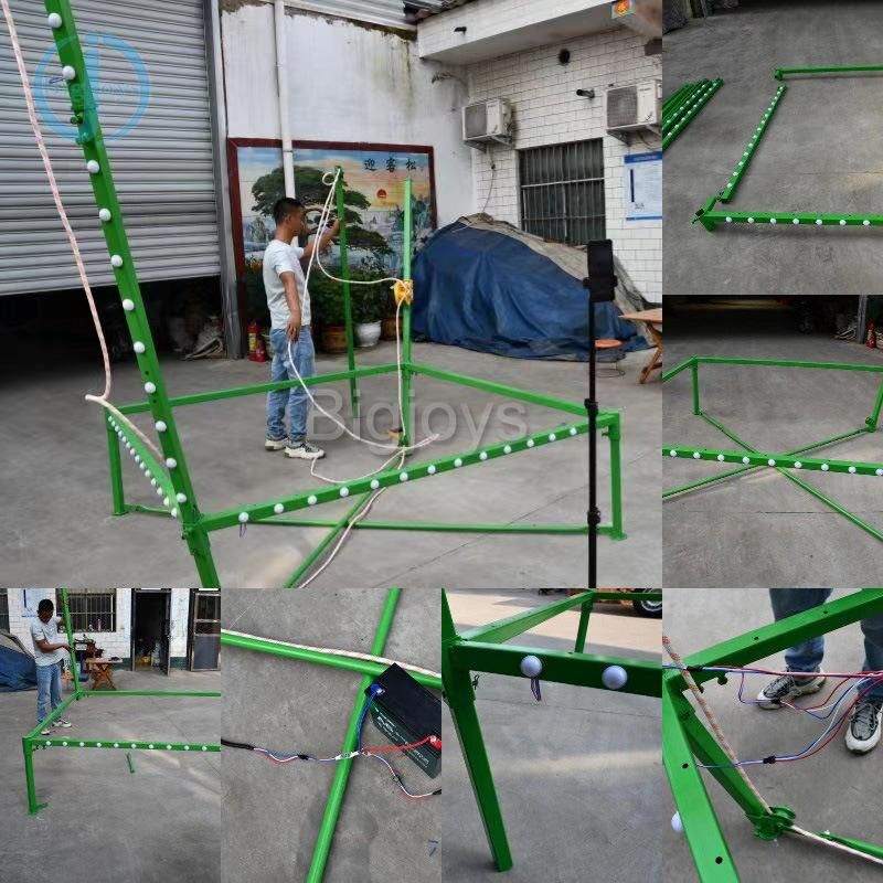 Shinning Single Bungee Jumping Big Indoor Trampoline for Children