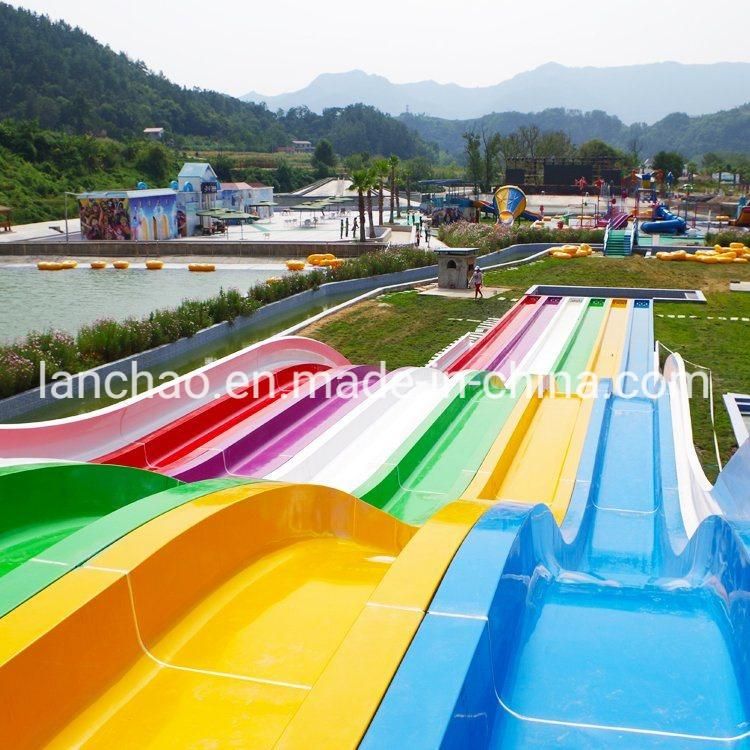 Multi-Line Fiberglass Water Slide for Park