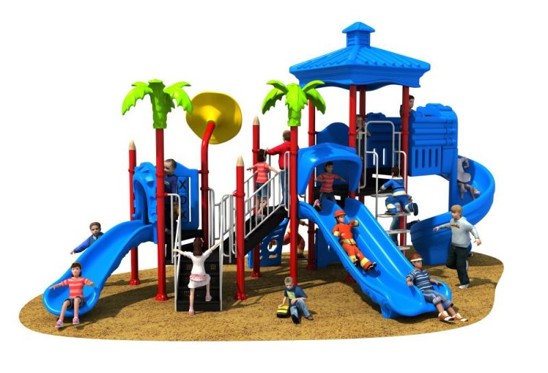 New Arrival Commercial Children Plastic Outdoor Slide Playground