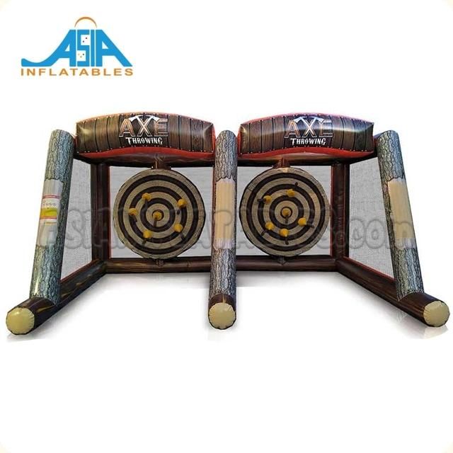 New Design Double Inflatable Axe Throw Game Inflatable Axe Thowing Challenge