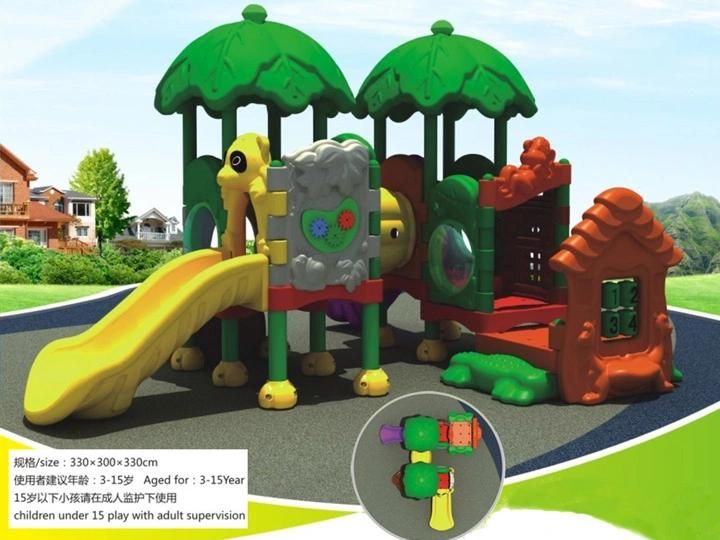 Outdoor Plastic Playground Slide Amusement Park Equipment for Kids