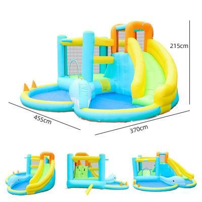 Inflatable Slide with Pool for Kids Palying Water Games or Bobo Balls