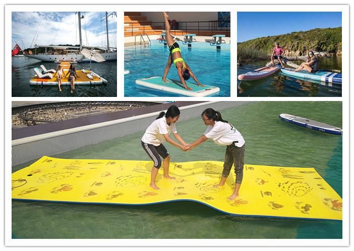 Towable Floating Mat Foam Float Mat Island Beach Water Bridge Float Raft Mat