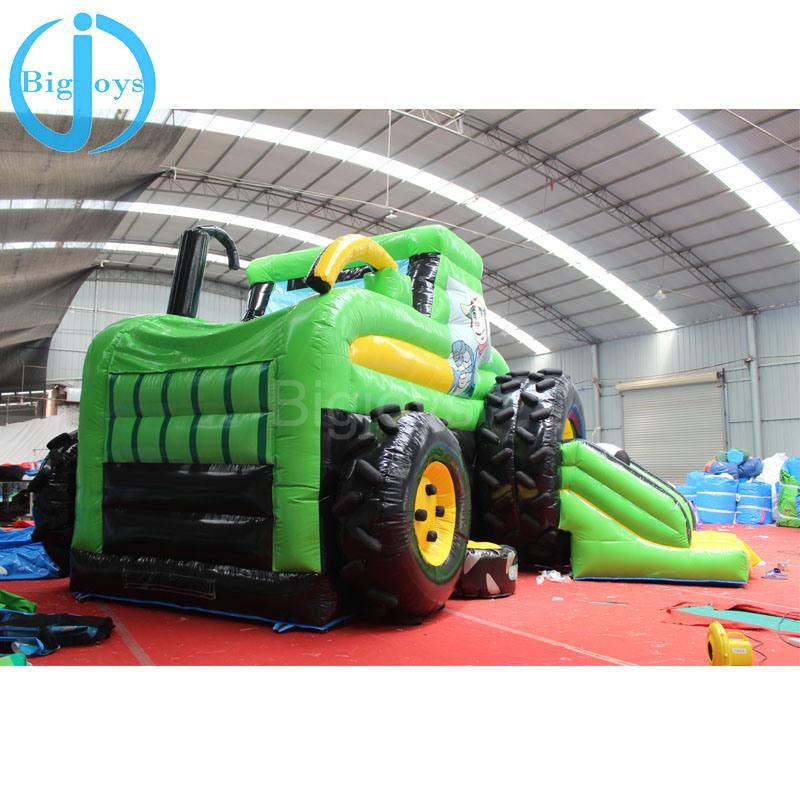 Inflatable Tractor Games, Children Jumping Bouncer Castle