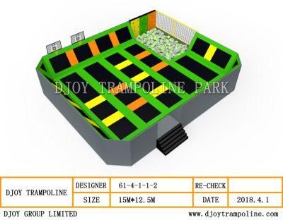 Professional Trampoline Indoor Park with Customized Design for Sales