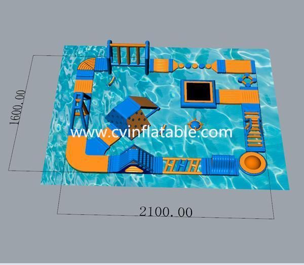 Inflatable Floating Water Slide Amusement Funcity Toys