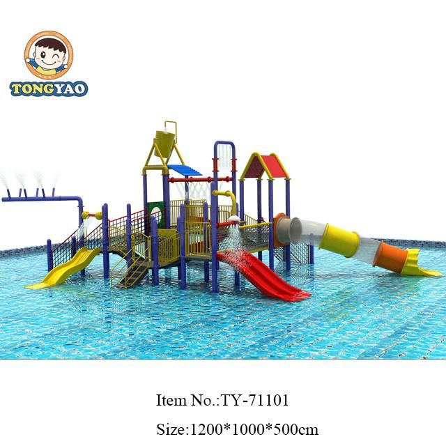 Latest Multifunction Four Color Combo Slides Water Park Equipment (TY-41451)