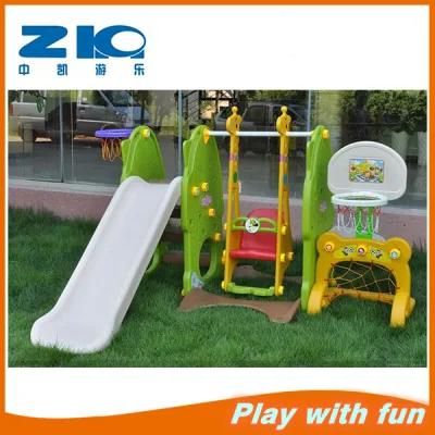 New Stype Indoor and Outdoor Playground Plastic Slide with Swing for Paly Set