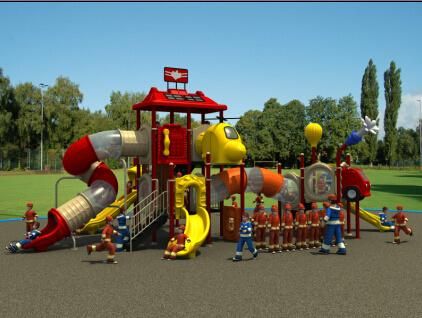 HD2013 Outdoor Fire Man Collection Kids Park Playground Slide (HD13-002A)