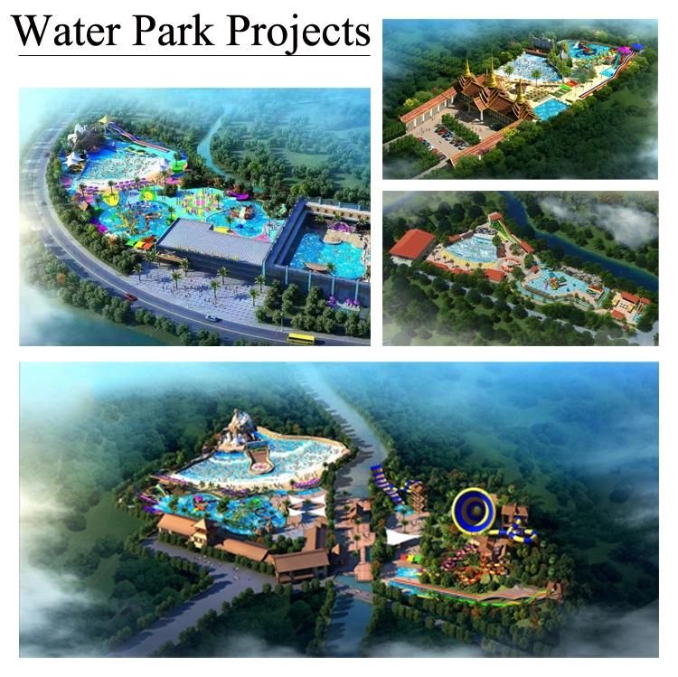 Water Park Design Rainbow Spiral Fiberglass Slide
