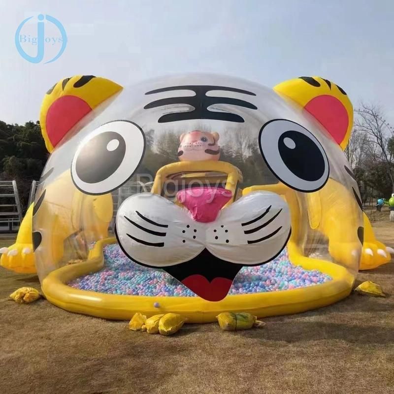 Inflatable Tiger Park with Slide and Ball Pool for Sale (BJ-SP123)