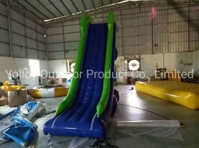 Inflatable Boat Dock Slide in Water