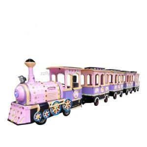 Playground Equipment Track Train Amusement Park Rides Electric Trains for Adults