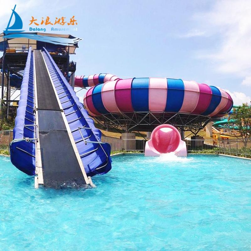 Adults Fiberglass Horn Water Slide Aqua Park Super Bowl Slide