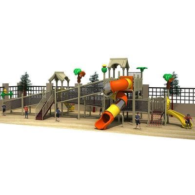 Large Amusement Park Plastic Outdoor Rope Climbing Slide Structure Playground for Kids
